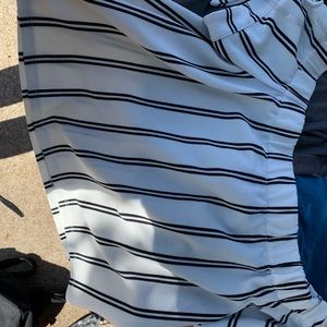 Cut off, black & white crop top. (S)